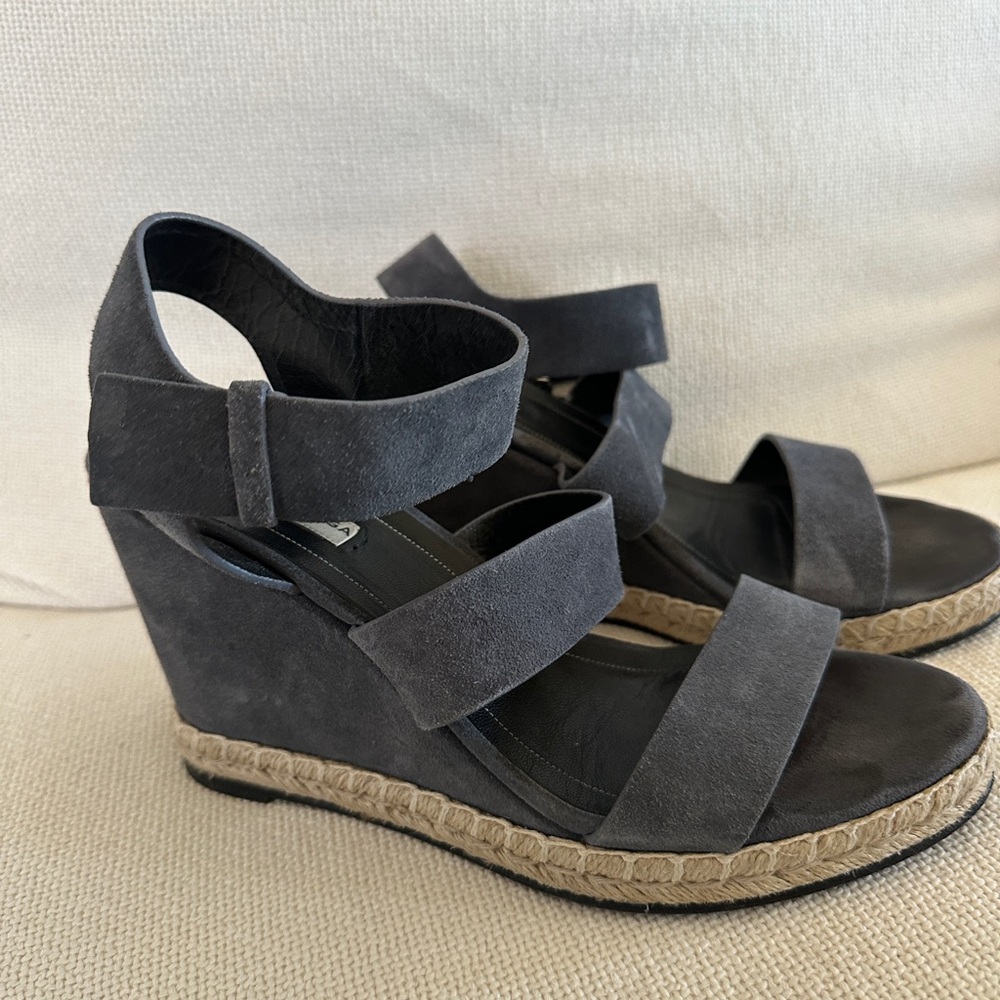 Balenciaga Black Wedge Sandals